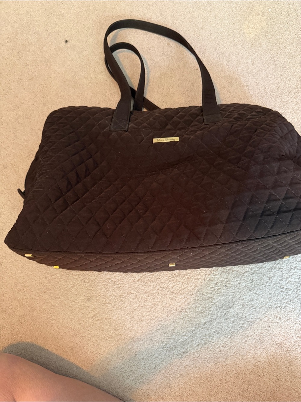 Vera Bradley Weekender Tote Bag in Dark Brown